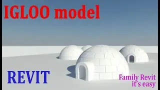 HOW TO CREATE IGLOO Family in Revit REVIT TUTORIAL