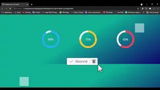 Circle progress bar using HTML and CSS