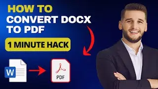 How to Convert DOCX to PDF (DOCX to PDF Converter)