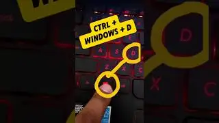 Must-Try Windows 10 Trick! 🤯 | Ctrl + Windows + D 