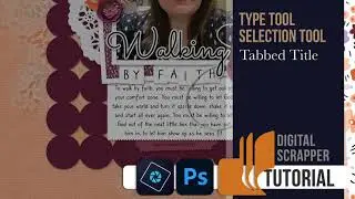 How to add dimension to your title using the Type tool and the Selection tool.