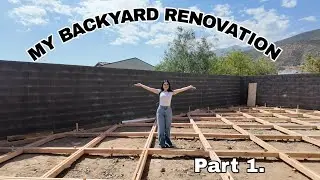 MY FIRST HOME PROJECT 😱 | backyard renovation 