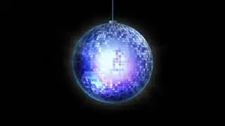 Disco Ball light green screen alfa screen for free