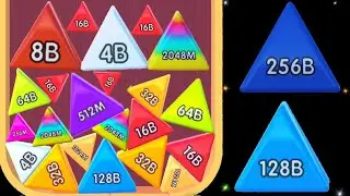 Ball Merge 2048( New Skin ,Reach 256B) - Gameplay merge 