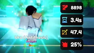Max Level Evolved *Reaper* Uryu (Antithesis) Showcase! Anime Adventures | ROBLOX