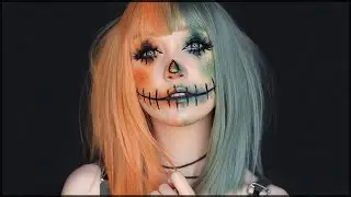 EASY SCARECROW MAKEUP TUTORIAL | HALLOWEEN 2019 🎃🖤