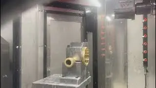Обработка корпуса латунного счетчика на Мультицентре куб 500
