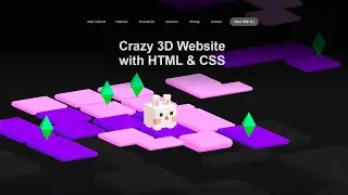 Crazy 3D Website With Just HTML & CSS - This 3D Website Will Blow Your Mind | No Javascript