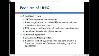 Features of Unix