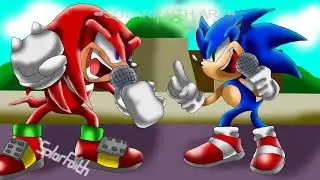Sonic vs Knuckles Speed Paint (Friday Night Funkin' Sonic mod)
