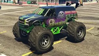 GTA 5 PC Mods Grave Digger Monster Truck Texture Mod