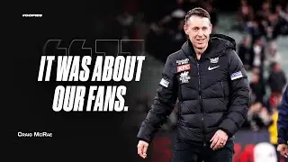 Craig McRae reflects on a crazy night at the 'G ⚡️