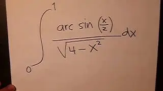 Integral arc sin (x/2) / (4 - x^2)^(1/2) dx dengan batas bawah x = 0 dan batas atas x = 1