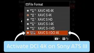 Unlock DCI 4K at 24 fps on Sony A7S III for Free