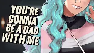Giant wife announces her pregnancy (F4M) (ASMR Wife Roleplay) (+SUBS)