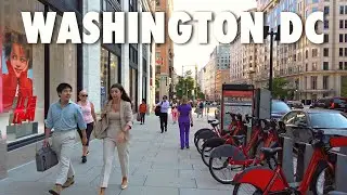 Washington DC Summer Evening Walking Tour【4K】
