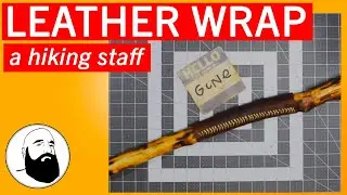 How to Make a Leather Wrapped Hiking Stick