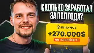 Мой ТОРГОВЫЙ день! Сколько ЗАРАБОТАЛ с трейдинга за ПОЛГОДА? Трейдинг КРИПТОВАЛЮТ на Binance/ByBit