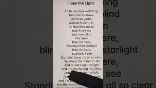 Enjoy I see the light! #music #lyrics #iseethelight #fyp #singing #therapy #singalong #relaxing