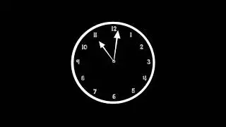 Free Green Screen - Realistic Clock Animated