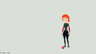 Character picking up an object animation