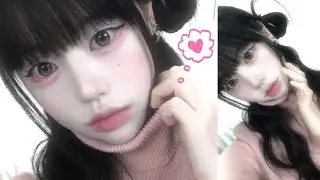 무편집✂️ 쿨톤 플러팅 메이크업 ♡ 메이크업 부터 헤어스타일링 까지 같이 준비 할 사람? ( σ̴̶̷̤ . σ̴̶̷̤)