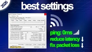 BEST TCP Optimizer Settings for Gaming! 🔧🎮 (2026)