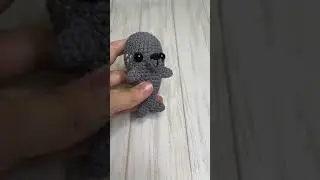 Handmade crochet little seal toy, plush sea animal doll