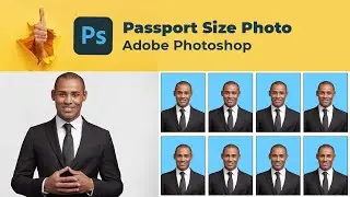 Passport size photo in photoshop