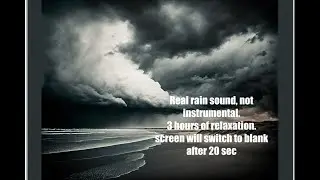 Relaxing Rainfall: Natural White Noise for Sleep and Studying #rain #relax