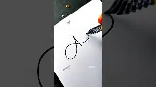 How to sign letter Ak ❤ ?
