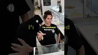 Trying to make my own ice cream at an ice cream shop