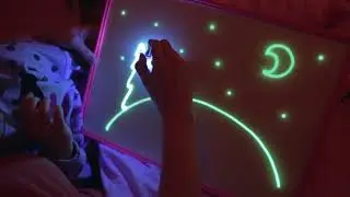 Набор для рисования в темноте "Рисуй светом"