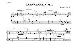 Londonderry Air for Piano Scottish Folk