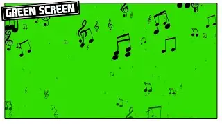 ANIMATED MUSICAL FLOATING NOTES | GREEN SCREEN FREE FOOTAGE DOWNLOAD [CCM]