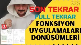 Fonksiyon Uygulamaları Full Tekrar | Fonksiyon Dönüşümleri Son Tekrar | AYT Matematik Tekrar