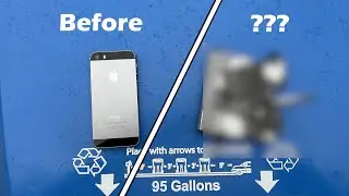 Destroying an iPhone 5s beyond recognition