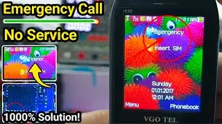 Vgo Tel i550 Emergency Call Problem Fix | All China Mobile Emergency Call No Service Solution!