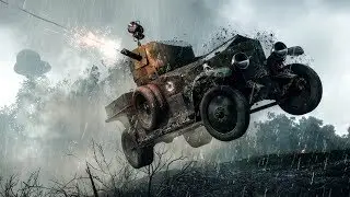 Battlefield 1 armoured car action
