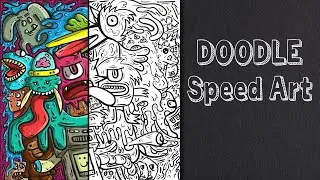 Doodle Art Drawing [SPEED ART] Illustrator Creative Art 2021