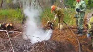 Торфяной пожар в Кабанском районе Бурятии(Обучение)