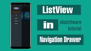 Navigation Drawer အတွင်းထဲမှာ ListView ထည့်နည်း