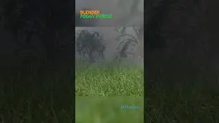 Blender | Foggy Forest Scene Short #blender #shorts