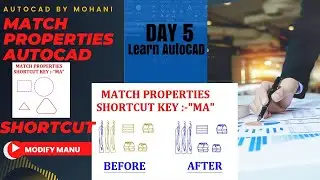 How to use Match properties Command in AutoCAD ? 2023