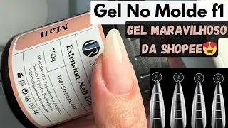 ALONGAMENTO EM GEL NO MOLDE F1 |GEL CONTROL MARAVILHOSO DA SHOPEE😍💅🏻