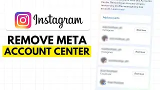 How To Remove Meta Account Center In Instagram (2026)
