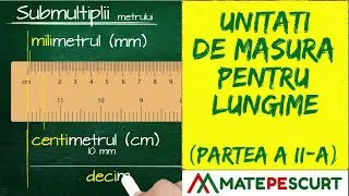 Unitati de masura pentru lungime (partea a II-a) - Multiplii si submultiplii metrului
