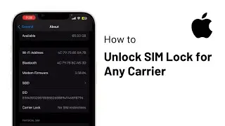 How to Unlock SIM Lock on iPhone [Any Carrier]