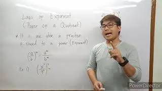 Laws of Exponent: Power of a Quotient