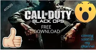 Call of duty black ops pc 400 mb no parts